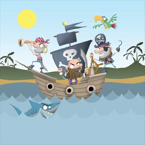 Pirates on ship